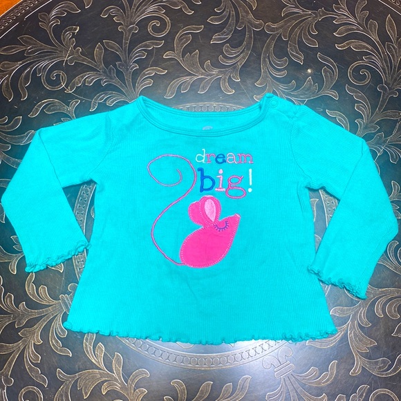 Girls Bundle Jeans, 2 Blouses Jumpsuit Long Sleeve Thermal Top All 12-18 Months - Picture 10 of 14